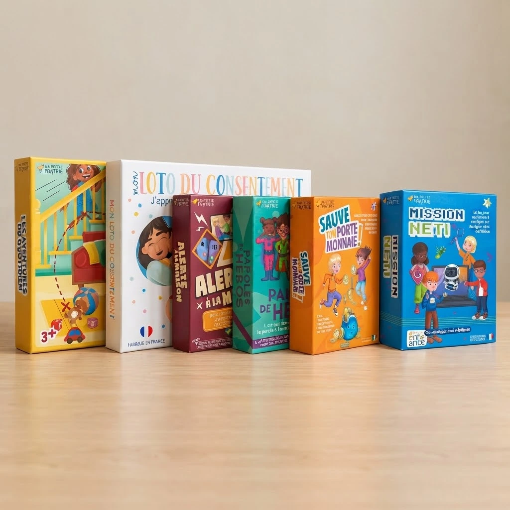 Le Coffret Éducation & Prévention – 6 jeux pour aider vos enfants à grandir en confiance