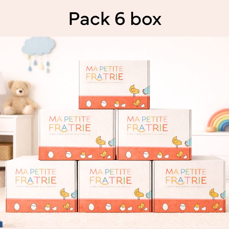 Boîte Futur Grand Frère ou Grande Sœur - Pack 6 box
