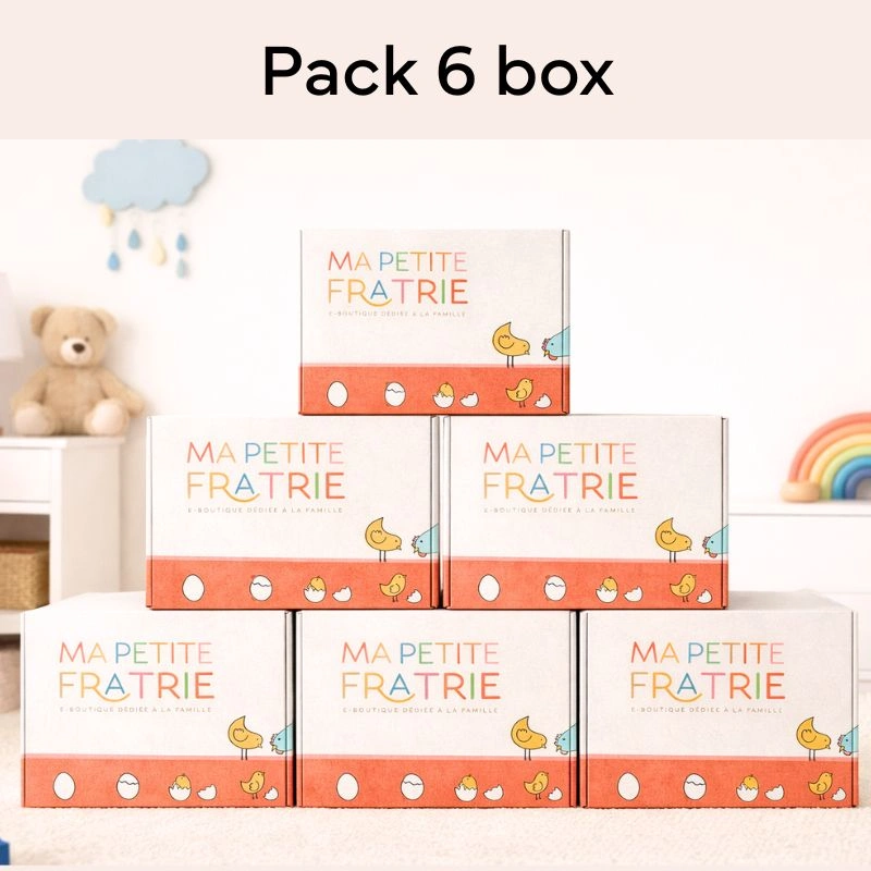 Boîte Futur Grand Frère ou Grande Sœur - Pack 6 box