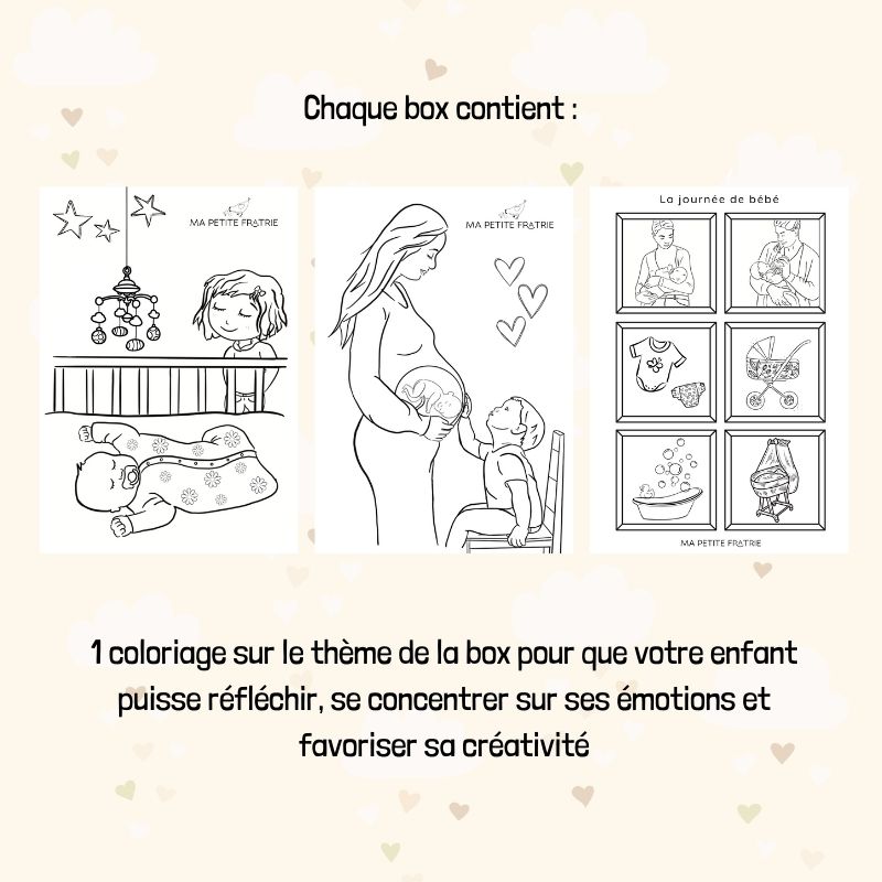Coloriage pour futur grand frère ou grande soeur