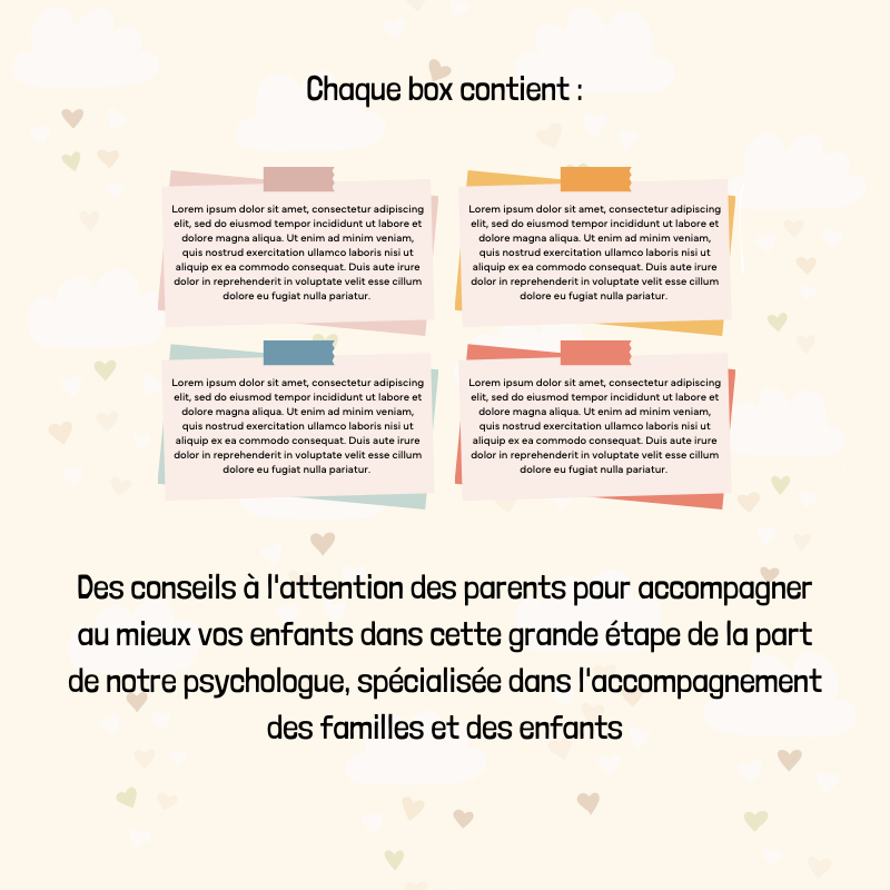 Conseils inclus dans les box pour futur grand frère ou future grande soeur