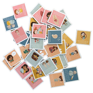 Cartes du jeu éducatif Mon Loto du Consentement adaptées aux enfants dès 3 ans
