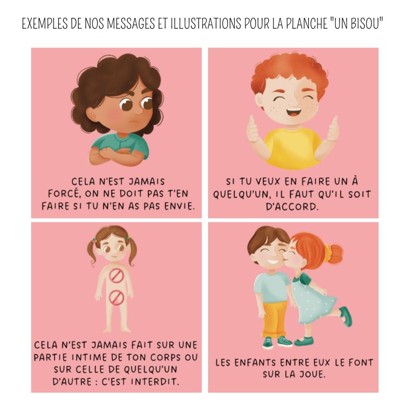 Carte illustrée du jeu Mon Loto du Consentement pour aider l’enfant à exprimer ses limites